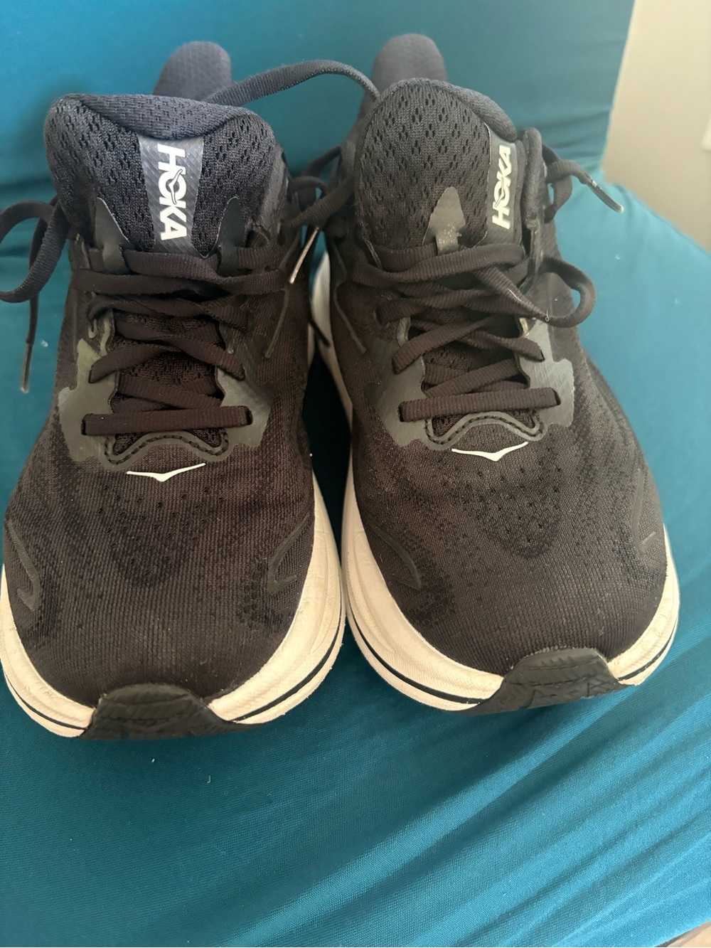 Hoka Women’s Black and White Running Sneakers - Picture 6 of 6